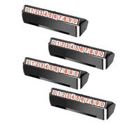 UTHCLO 4Pcs Car Temporary Parking Card Abs for Vehicle Interior Use Non-obstructive Design Helps Contact After Parking in Others Spaces