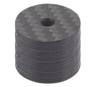 UTHCLO 4Pcs Carbon Fiber Speaker Spikes Pads 25x5mm Vibration Isolation Feet for Turntable and Speaker Stands Audio Dampening Base