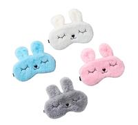 UTHCLO 4pcs Cartoon Plush Eye Masks Sleep Blindfolds for Boys and Girls Adults Meditation Yoga