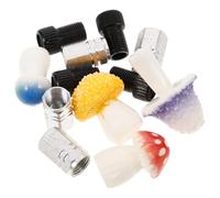 UTHCLO 4pcs Decorative Tire Valve Caps Mushroom-shaped Metal Unique Cute Creative Conversion Heads Compatible with Presta and Standard Valves Easy Inflation for Motorcycles and Cars