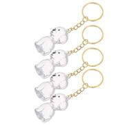 UTHCLO 4pcs Dog Hair Memorial Keepsake Keychain Set, Pet Fur Storage Capsule Pendant for Bags and Keys, Portable Dog Hair Collector for Small Breed Owners