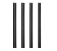 UTHCLO 4pcs Dustpan Lip Replacement Strips Plastic Floor Protection Accessories Black Facilitates Debris Gathering for Home Cleaning