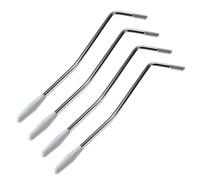 UTHCLO 4pcs Electric Guitar Tremolo Arm Bar White Handle Lever for Guitar Bridge System Classic Vibe Whammy Bar
