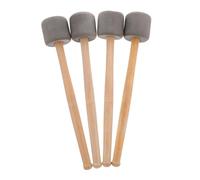 UTHCLO 4pcs Foam Head Drum Mallets with Wood Handle for Percussion Instruments Comfortable Hand Feel Suitable for Bass Drum