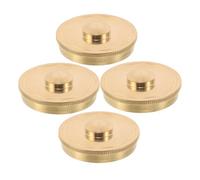 UTHCLO 4pcs French Horn Bottom Valve Caps Metal Valve Guard Replacement Parts for Music Schools Bands Secure Fit Instrument Maintenance and Restoration