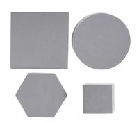UTHCLO 4Pcs Geometric Cube Photo Props Set for Jewelry and Cosmetics Photography, Grey Foam Cubes and Cylinders Hexagon Shapes, Professional Product Photo Accessories for Makeup Shoots