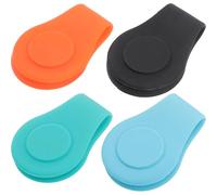 UTHCLO 4pcs Golf Hat Clip Ball Markers Silicone Delicate Fashion Magnetic Design Convenient to Mark Ball Position Attachable on Hat for Golf Course Accessories