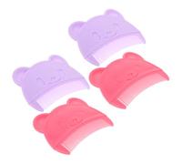 UTHCLO 4pcs Hair Combs with Cute Bear Shape Fine Tooth Grooming Brushes for Newborn Cradle Cap Removal Lightweight Travel-friendly Scalp Care for Boys
