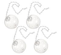 UTHCLO 4pcs Interactive Poultry Feeding Slow Feeder Ball with Textured Surface and Chain Hanging Design for Hens and Ducks, Promotes Natural Foraging and Enrichment in Backyard Coop