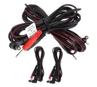 UTHCLO 4pcs Lead Wires for Massage Machines Pin Connector Durable Connection Cables Circulation Easy to Install Portable Design for Therapy Sessions