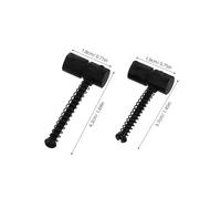 UTHCLO 4pcs Metal Bass Guitar Bridge Saddles Replacement Parts for Electric String Bass with Height and Intonation Stable Performance for Practice and Recording Sessions