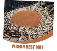 UTHCLO 4pcs Natural Coconut Fiber Bird Nest Pads Breathable Cushion Mats for Pigeon Egg Protection Warm and Comfortable Breeding Nesting Material