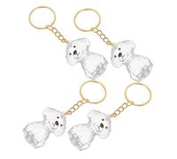 UTHCLO 4pcs Pet Hair Memorial Keyring Cat Hair Holder Keychain Capsule Pet Storage Pendant for Dog Lovers