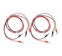 UTHCLO 4pcs Phonograph Turntable Ground Wire with U-shaped Dual-head Test Leads, Insulated Copper Wire and Pvc Material, Long Enough and Convenient to Store for Dj Equipment and Audio