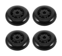 UTHCLO 4pcs Plastic Casters Ab Wheel Gym Replacement Wheels Pulley System Gym Accessories Pp Improved Maneuverability Portability Enhanced for Home Workout Exercise Bikes Fitness Machines