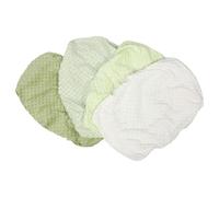 UTHCLO 4pcs Plush Soft Dots Changing Table Pad Covers for Bassinet and Crib Sheets, Easy Removable Design with Compact Shape, Breathable Fabric Suitable for Limited Nursery Spaces