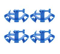 UTHCLO 4pcs Premium Fixing Clamps Aquarium Clips Plastic Water Pipe Holders Easy to Install Blue for Fish Tank Water Management