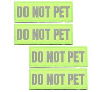 UTHCLO 4pcs Reflective Service Dog Patches for Harness Do Not Pet Safety Vest Patches for Working Dogs
