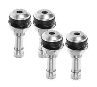 UTHCLO 4pcs Rubber and Copper Tire Valve Stems Tubeless Tire Valve Extension Air Leak Prevention Compatible with Various Vehicles