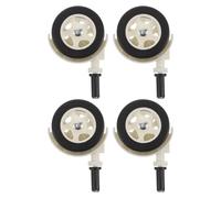 UTHCLO 4pcs Silent Swivel Caster Wheels Double Wheels for Walker Mute Replacement for Indoor Use Helps Learn to Walk Smoothly