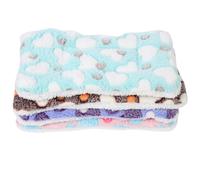 UTHCLO 4pcs Small Pet Sleeping Mats for Hamsters Guinea Pigs Chinchillas Warm Thickened Cage Cushions with Bright Colors Cozy Winter Nest Pads for Small Animals