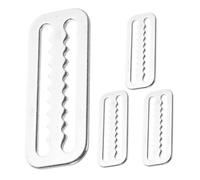UTHCLO 4pcs Stainless Steel Diving Weight Belt Sliders with Serrated Design, Sturdy Dive Belt Keepers for Water Sports and Outdoor Activities, Versatile Fastening Webbing Stoppers