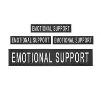 UTHCLO 4pcs Vest Patches Pet Harness Patch Sturdy Construction Pu Leather 3.54x0.98x0.20in Adjustable Fit Outdoor Activities Dog Pet