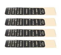 UTHCLO 4Pcs Violin Intonation Stickers Black Fretboard Labels Decals for Beginner Fingerboard Notes Easy to Install Lightweight for Violin Students