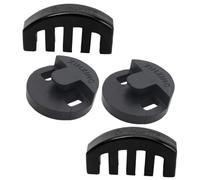 UTHCLO 4pcs Violin Practice Mute Set Rubber Full Size Black Violin Mutes 2 Five-claw and 2 Round Musical Instrument Parts for Silent Practice