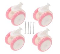 UTHCLO 4pcs Walker Wheels Replacement Plastic Rubber Casters Smooth Stable Fit Walkers Easy Install Accessories