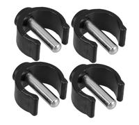 UTHCLO 4pcs Walking Stick Crutch Accessory Kit Commode Chair Clips Locking Pins Tube Clamp for Bathroom Handrail Replacement Clip Clamp