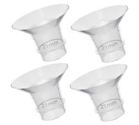 UTHCLO 4pcs Wearable Breast Pump Flange Inserts Silicone Flange Accessories for Electric Pumps Safe Durable Design Comfortable Fit for Breastfeeding Moms