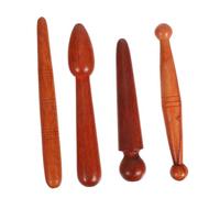 UTHCLO 4pcs Wooden Acupuncture Pen Massage Tool Set for Precise Meridian Traditional Chinese Therapy Manual Massager for Neck Foot Hand Reflexology Easy to Use Full Body