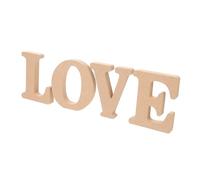 UTHCLO 4Pcs Wooden Alphabet Decor Decorative Letters for Home Party Craft Desk Display O for Living Office Table