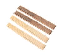 UTHCLO 4pcs Wooden Folding Fan Frames for DIY Handheld Fan Making Traditional Craft Material for Beginners and Professionals for Cultural Events and Artistic Performances
