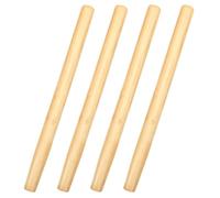 UTHCLO 4pcs Wooden Handles Wood Handle for Farm Tools Carpentry Home Use Beige Wood Material Easy to Use Good Hardness Sturdy Replacement