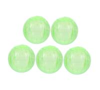 UTHCLO 5 Pcs Hamster Exercise Balls Green Plastic Rolling Fitness Wheels for Small Pets Dwarf Hamsters Active Play Promote Health and Wellbeing
