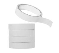 UTHCLO 5 Rolls Painter Masking Tape White Lightweight Masking Paper Tape Easy to Re-position for Wood and Vinyl Surfaces for Car Spraying and Kitchen Use