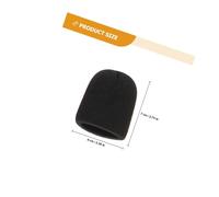 UTHCLO 5 sets Microphone Sponge Covers with Anti-rolling Rings Washable Elastic Protective Sleeves for Conference Stage Interview Microphones Multi-color Black Red Gray Yellow