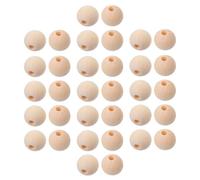 UTHCLO 500pcs 8mm Round Unfinished Wooden Beads with 2.5mm Hole for Bracelet Making, DIY Crafts, Macrame and School Projects - Natural Craft Wood Spheres for Stringing and Vase Filling