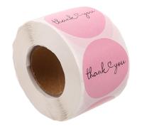 UTHCLO 500pcs Pink Thank You Stickers Round Self-Adhesive Envelope Seals for Small Business Packaging Box Labels Charming Decorative Stickers for Mailing Baking and Retail Use