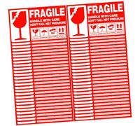 UTHCLO 500Pcs Removable Fragile Shipping Stickers and Warning Labels Adhesive Handle with Care Packaging Labels for Boxes Self-Adhesive Fragile