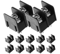 UTHCLO 50pcs 2-pin Screw Terminal Block Connectors 7.62mm Pitch Pcb Electrical Wire Connector Strip for Industrial Wiring and DIY Applications