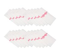 UTHCLO 50pcs Disposable Paper Napkins with Bow Tie Print in Pink 40x40cm Lightweight and Easy to Store for Restaurant and Hotel Party Use