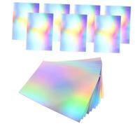 UTHCLO 50Pcs DIY Decorative Scrapbook Papers Metallic Holographic Folding for Adults Crafting Art Single-Sided Star and Airplane Patterned Papers for Origami and Card Making