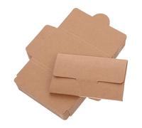 UTHCLO 50PCS Kraft Paper Card Sleeves for Credit and Business Cards Protective Envelope Holders for Hotel Keys Atm Transit and Membership Anti-demagnetization Packaging Bags