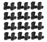 UTHCLO 50pcs Miniature Doll Shoes Mini Doll Boots Colorful Plastic Christmas Santa Boots for DIY Costume Tiny House Kit Decoration