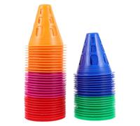 UTHCLO 50pcs Roller Skating Cone Part Pvc Soft Cones for Roller Skating Practice in Communities and Parks