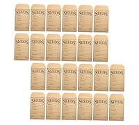 UTHCLO 50pcs Seed Envelope Bag Garden Seed Packet Container Envelopes Resealable Small Paper for Vegetable Storage Bags Mailing Kraft Paper Brown