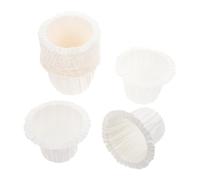 UTHCLO 50pcs White Paper Cupcake Liners for Baking High Temperature Resistant Muffin Cups Greaseproof Dessert Holders for Weddings Parties Snacks and Appetizers